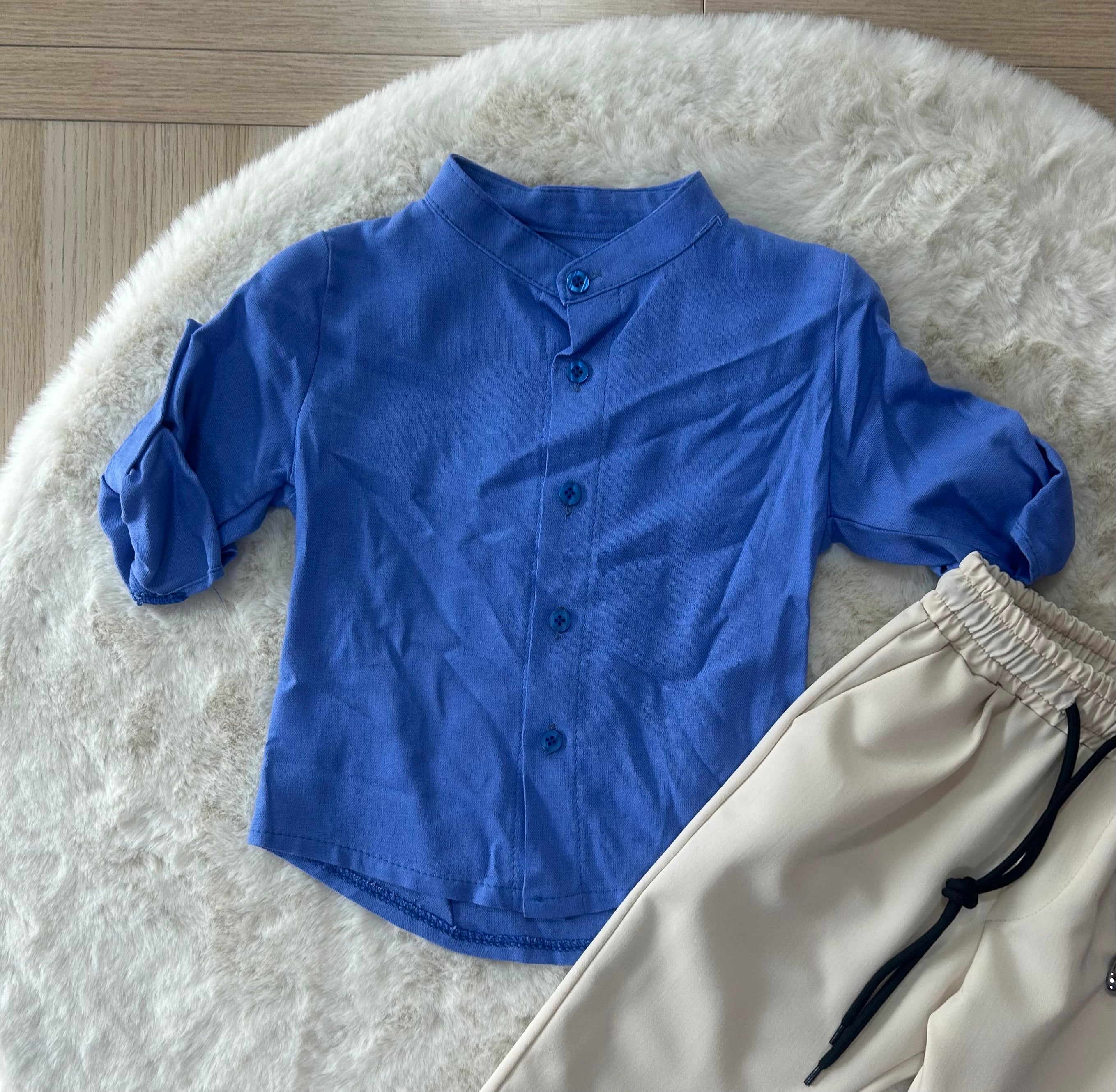 CAMICIA NEONATO IN LINO