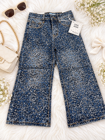 JEANS MACULATI SFUMATI CON STRASS
