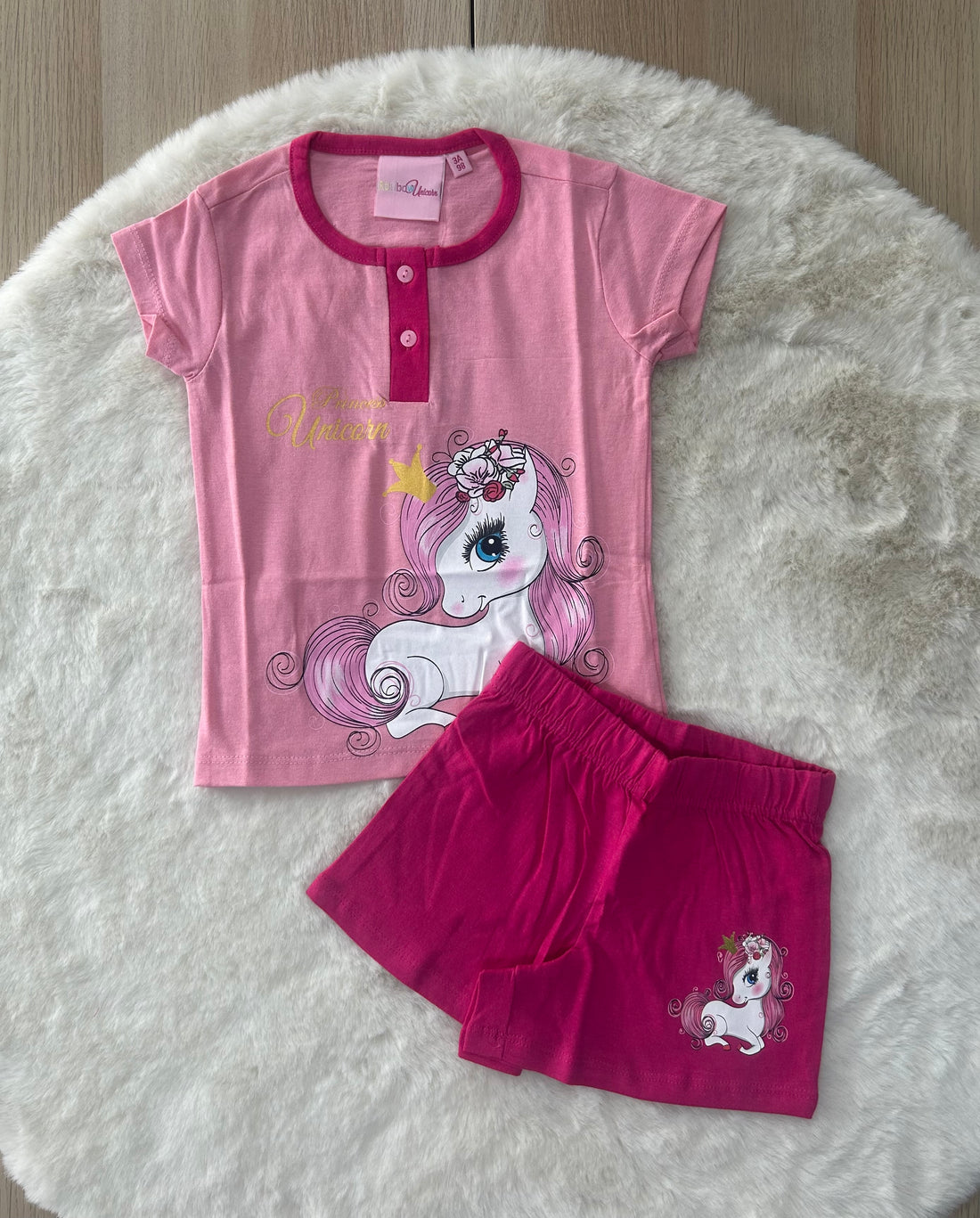 PIGIAMA BAMBINA 100% COTONE UNICORNO