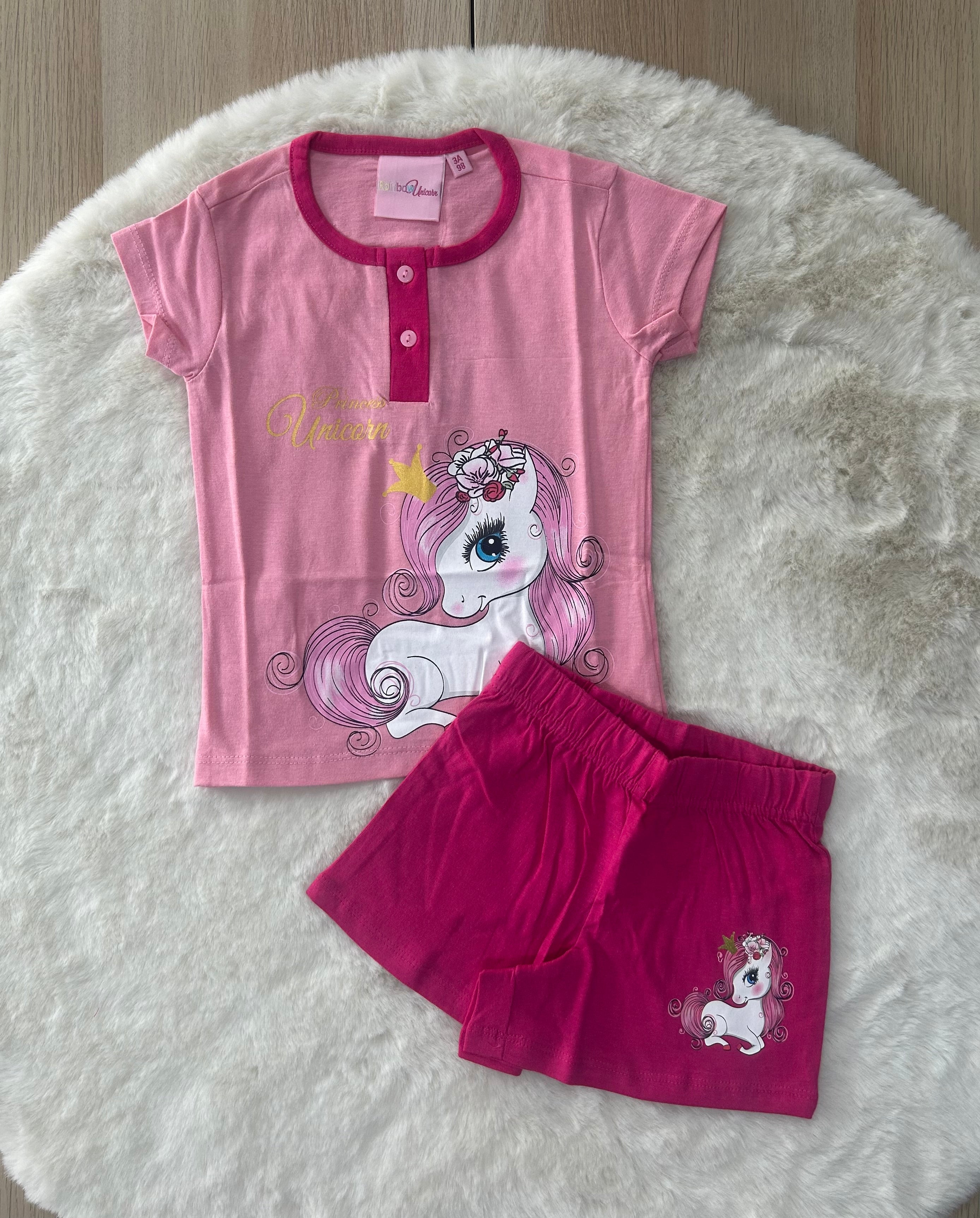 PIGIAMA BAMBINA 100% COTONE UNICORNO