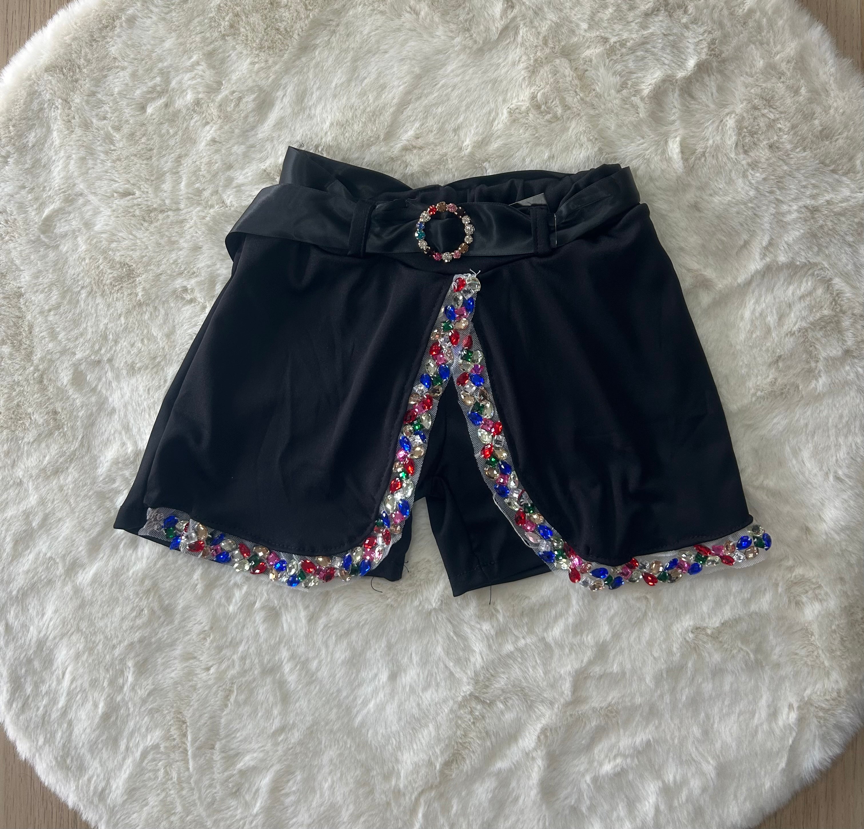 PANTALONCINI BAMBINA CON PERLE