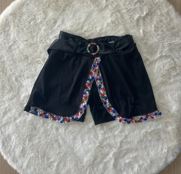 PANTALONCINI BAMBINA CON PERLE