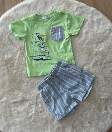 COMPLETO NEONATO ANIMALS 100% COTONE