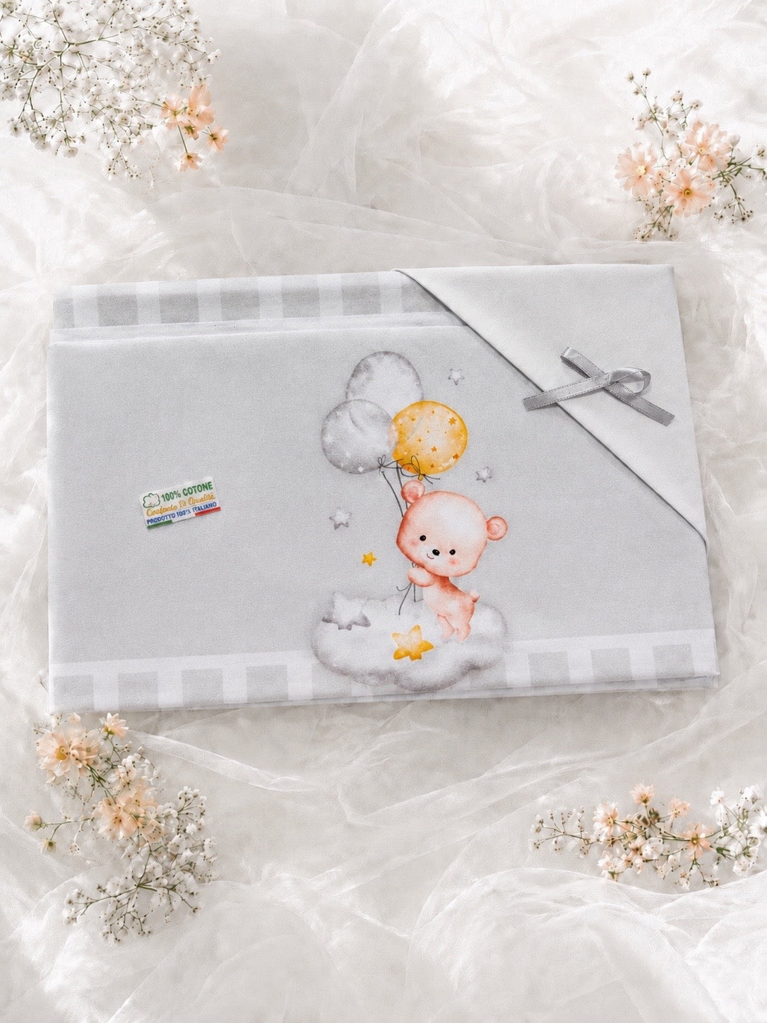 LENZUOLO NEONATO/A CULLA 100% COTONE