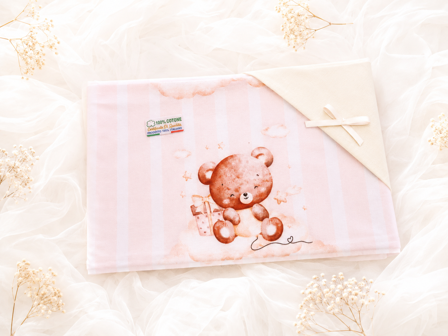LENZUOLO NEONATO/A CULLA 100% COTONE