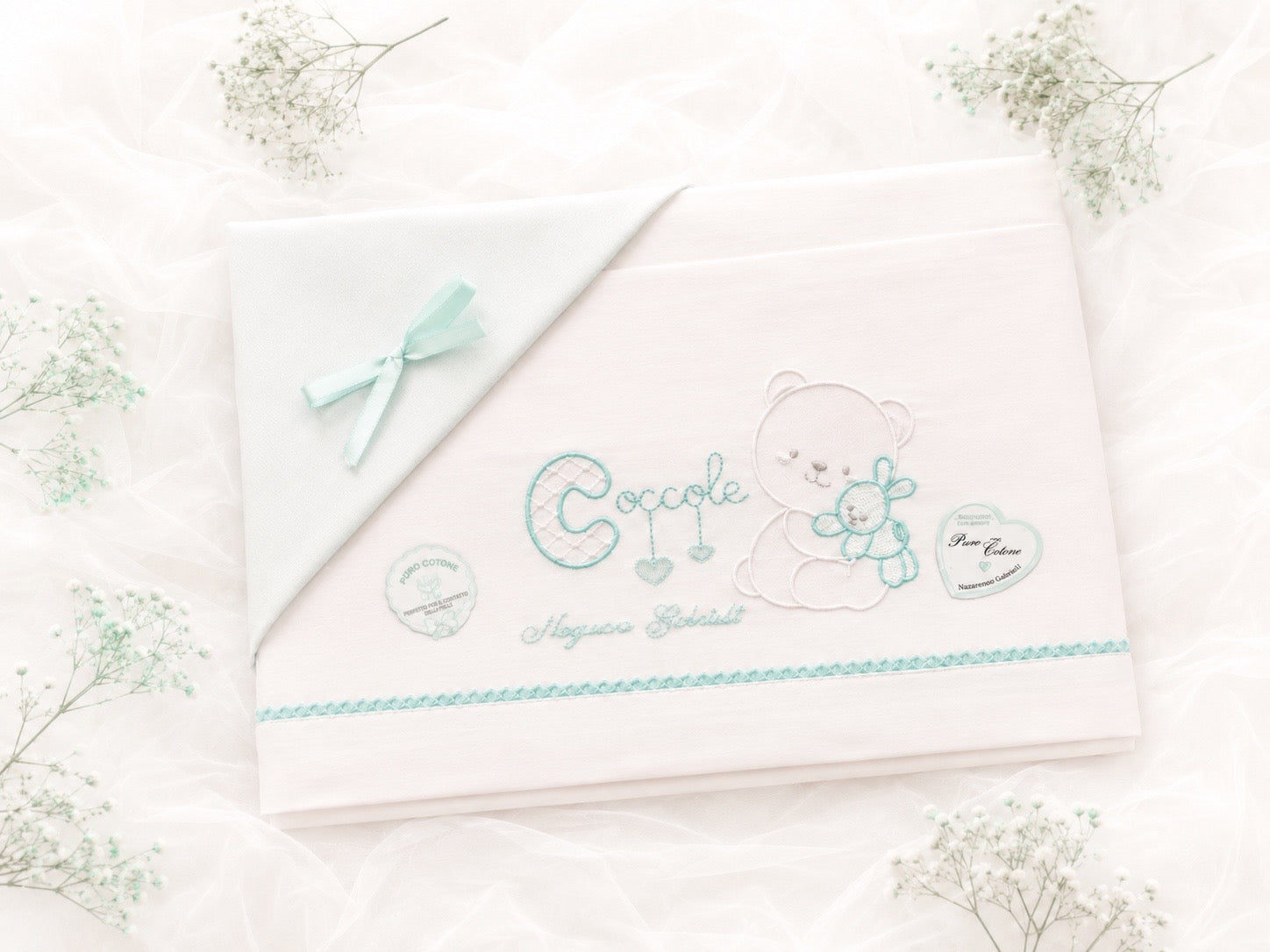 LENZUOLO NEONATO/A CULLA 100% COTONE