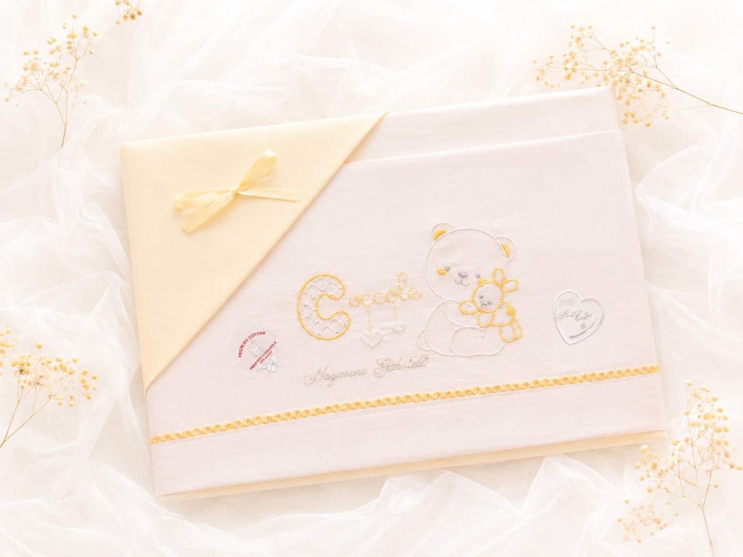 LENZUOLINO NEONATO/A CULLA 100% COTONE