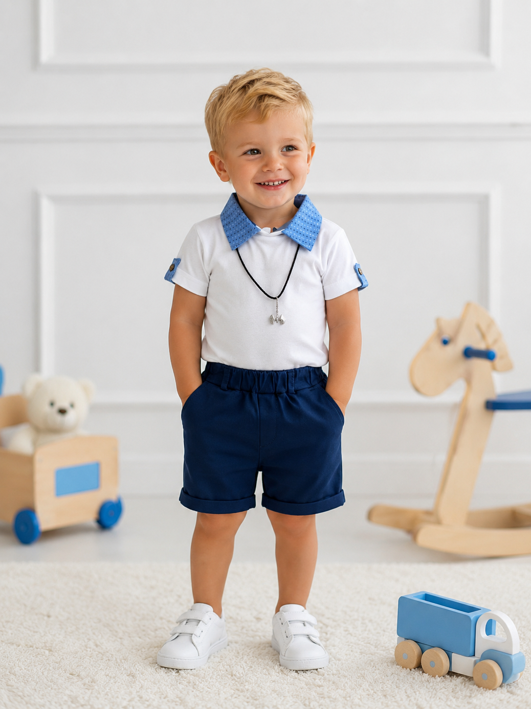 COMPLETO NEONATO CON COLLANA