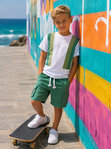 COMPLETO T-SHIRT E BERMUDA BAMBINO