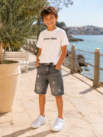 BERMUDA JEANS BAMBINO