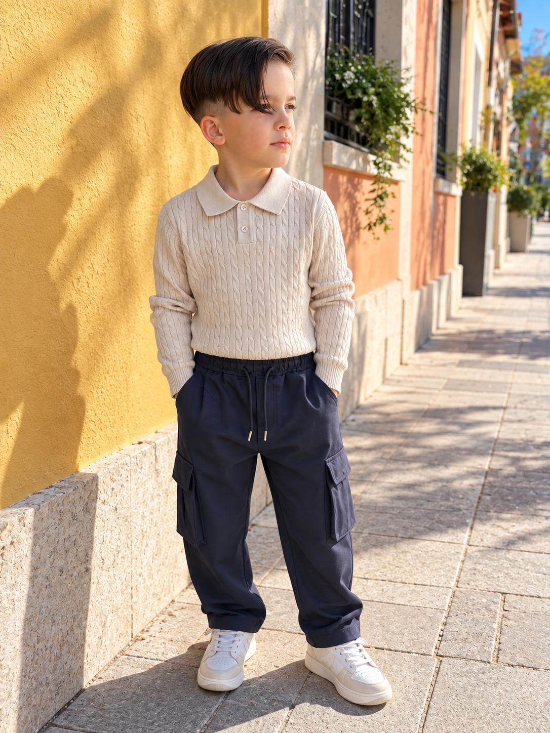 PANTALONE CARGO CON ELASTICO