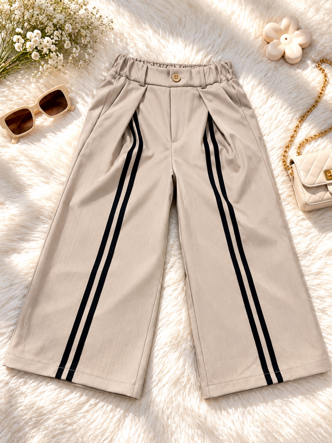 PANTALONE BAGGY CON STRISCE