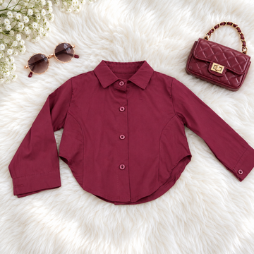 CAMICIA BASIC BORDEAUX