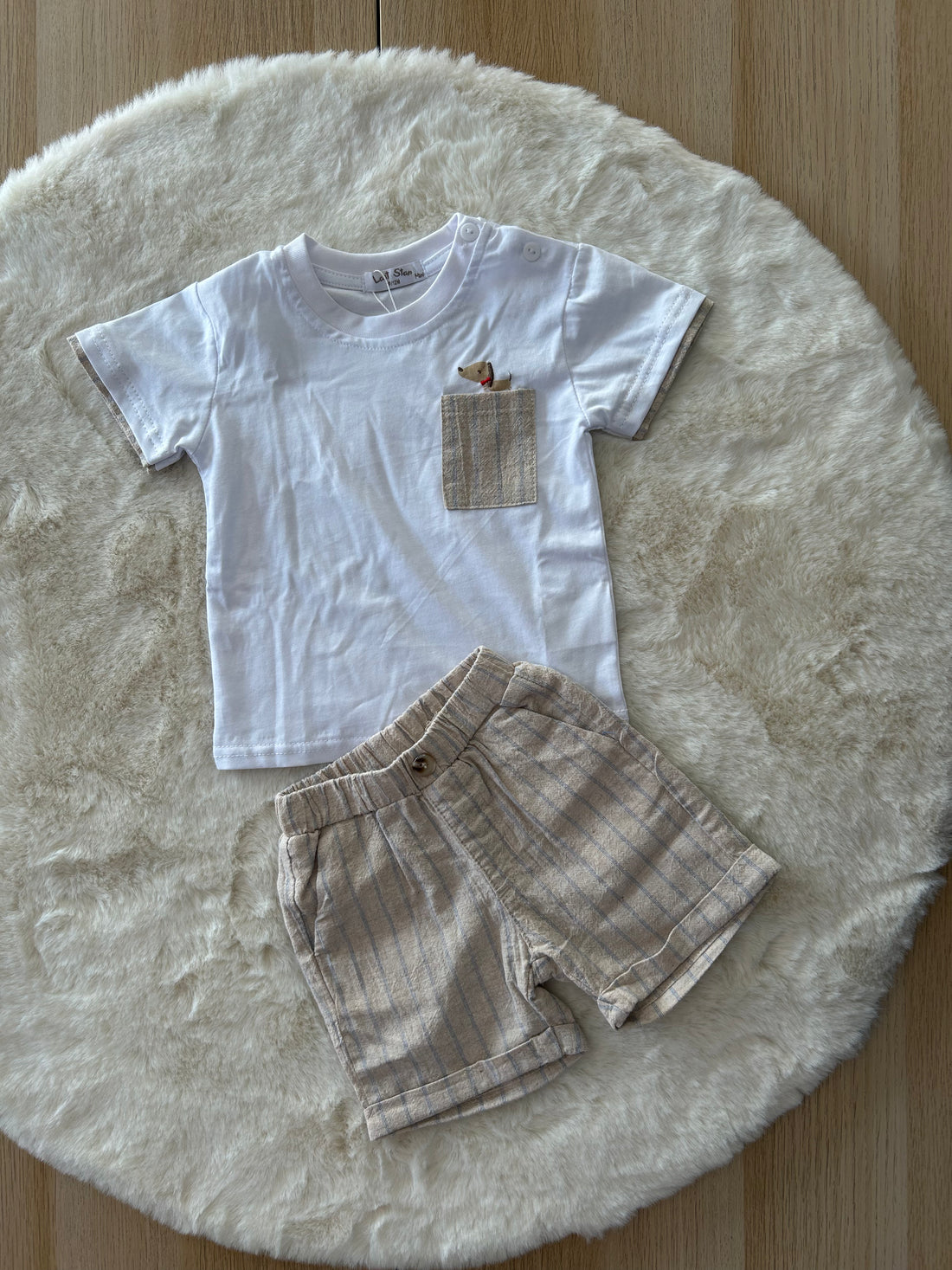 COMPLETO NEONATO BASSOTTO 100% COTONE