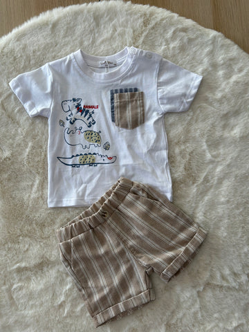 COMPLETO NEONATO ANIMALS 100% COTONE