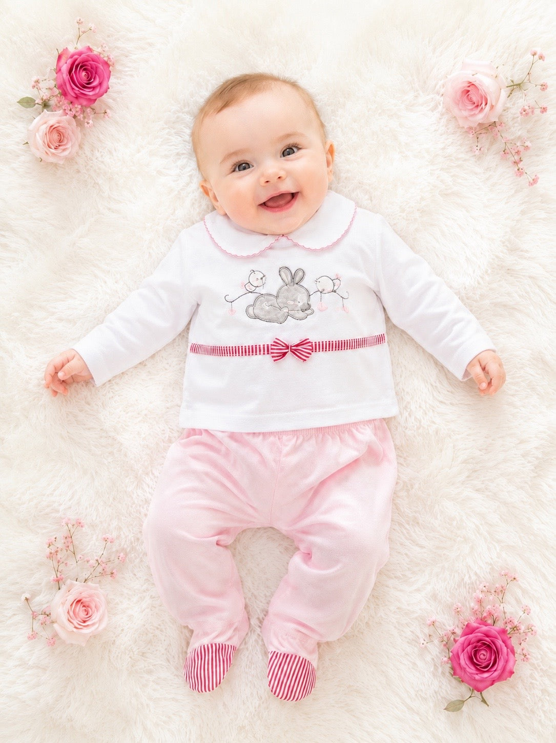 TUTINA NEONATA 2 PEZZI 100% COTONE