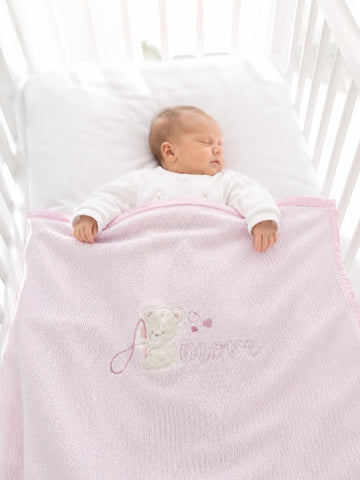COPERTINA DA LETTINO IN COTONE 100X130CM