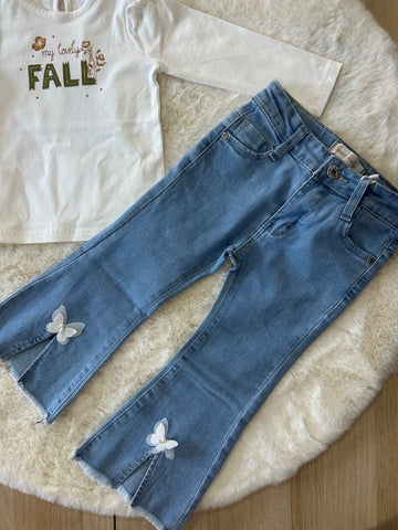PANTALONI NEONATA JEANS