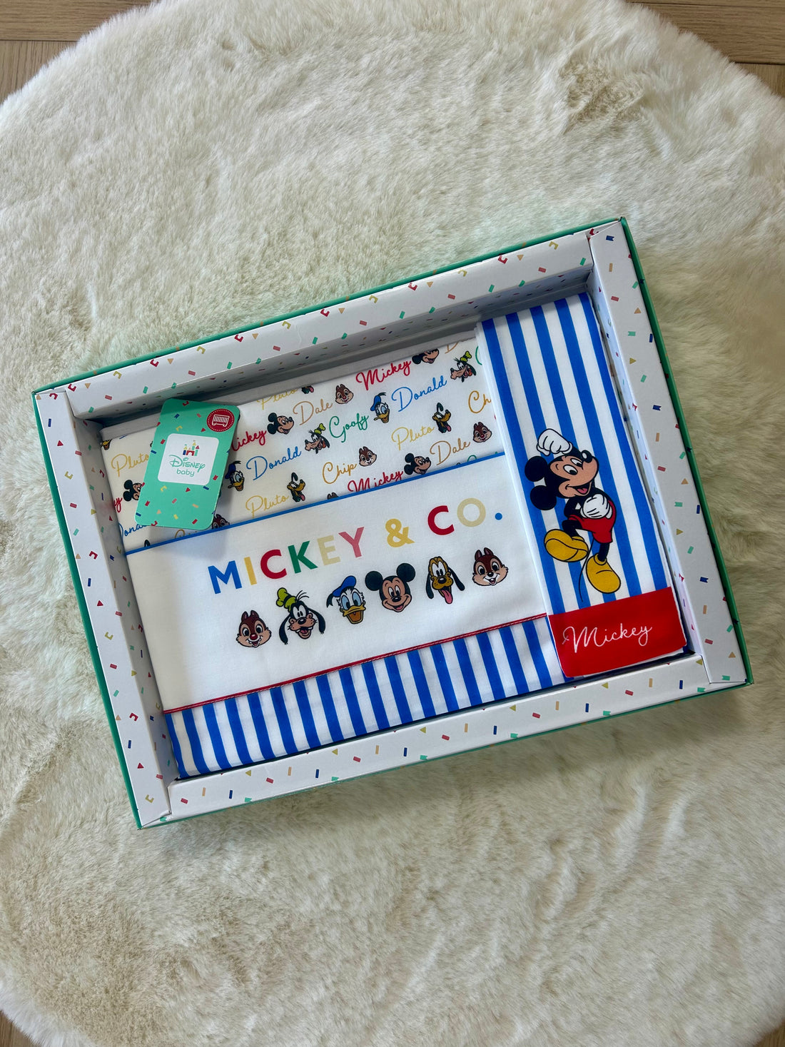 LENZUOLO NEONATO MICKEY & CO