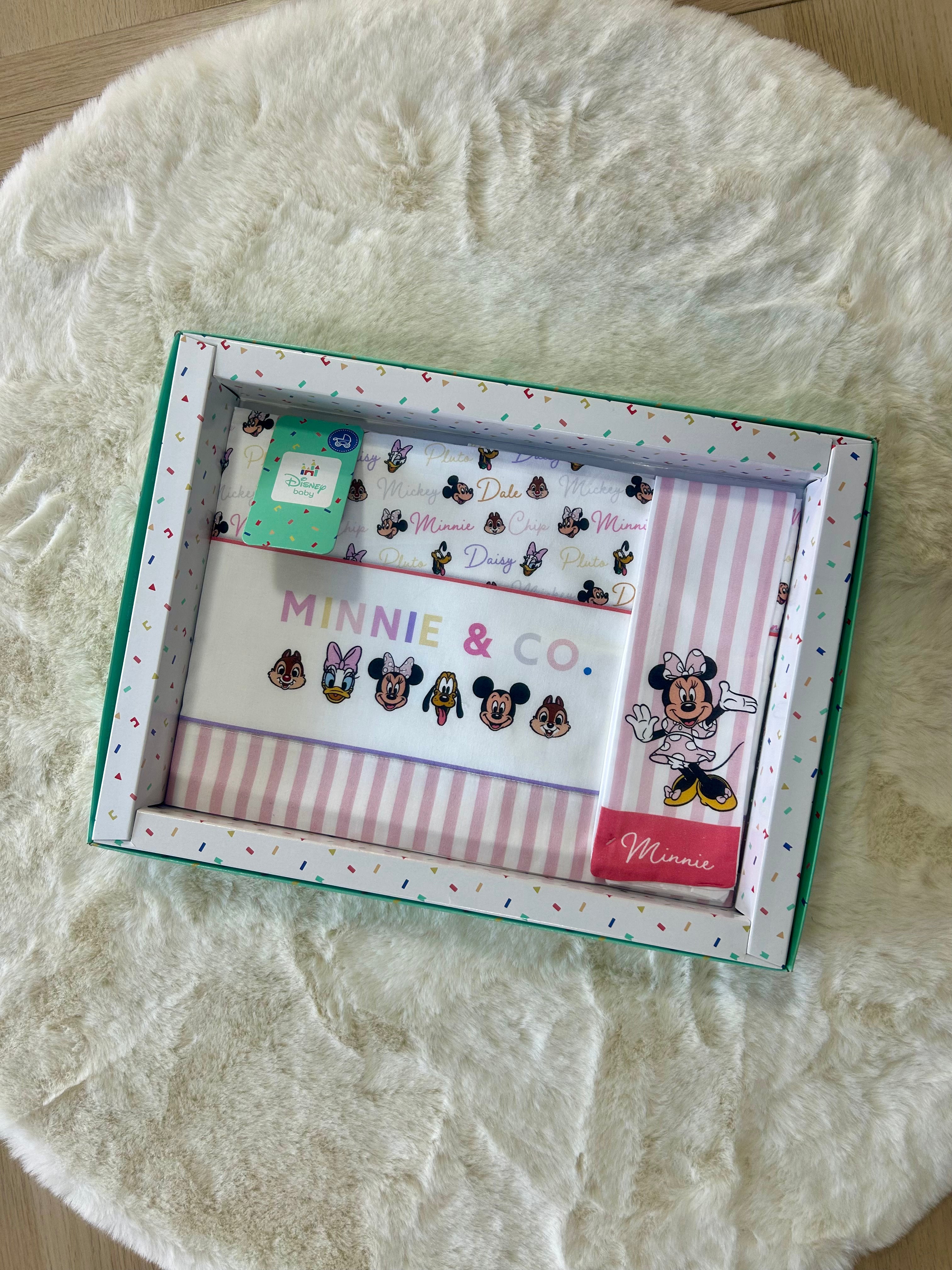 LENZUOLO NEONATA MINNIE & CO