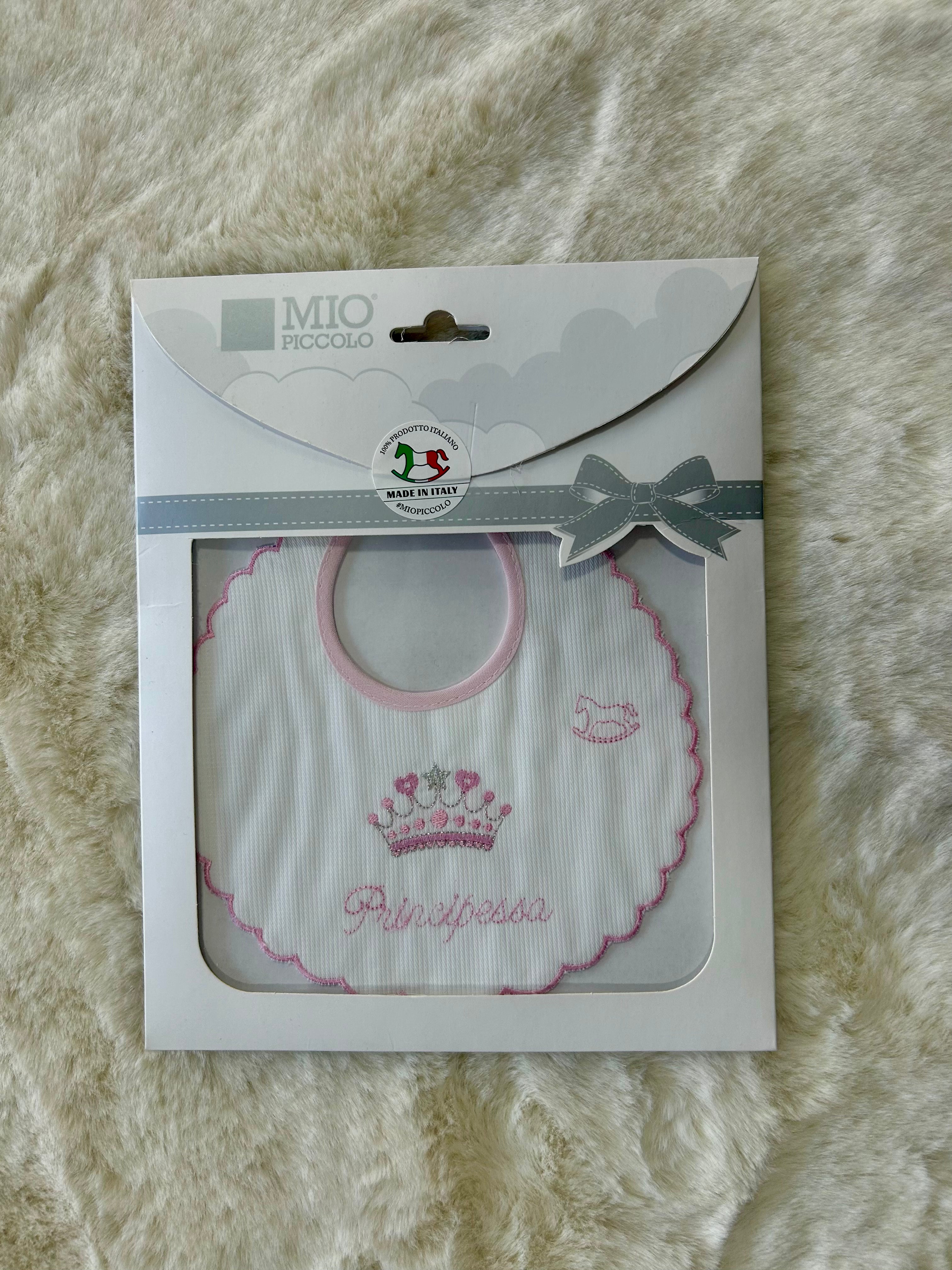 BAVETTA NEONATA PRINCIPESSA