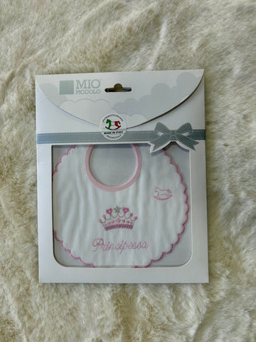 BAVETTA NEONATA PRINCIPESSA