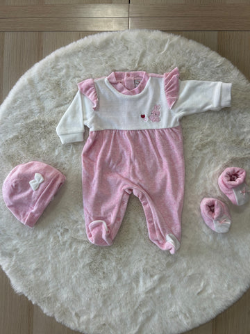 SET NEONATA PREZIOSINI ROSA