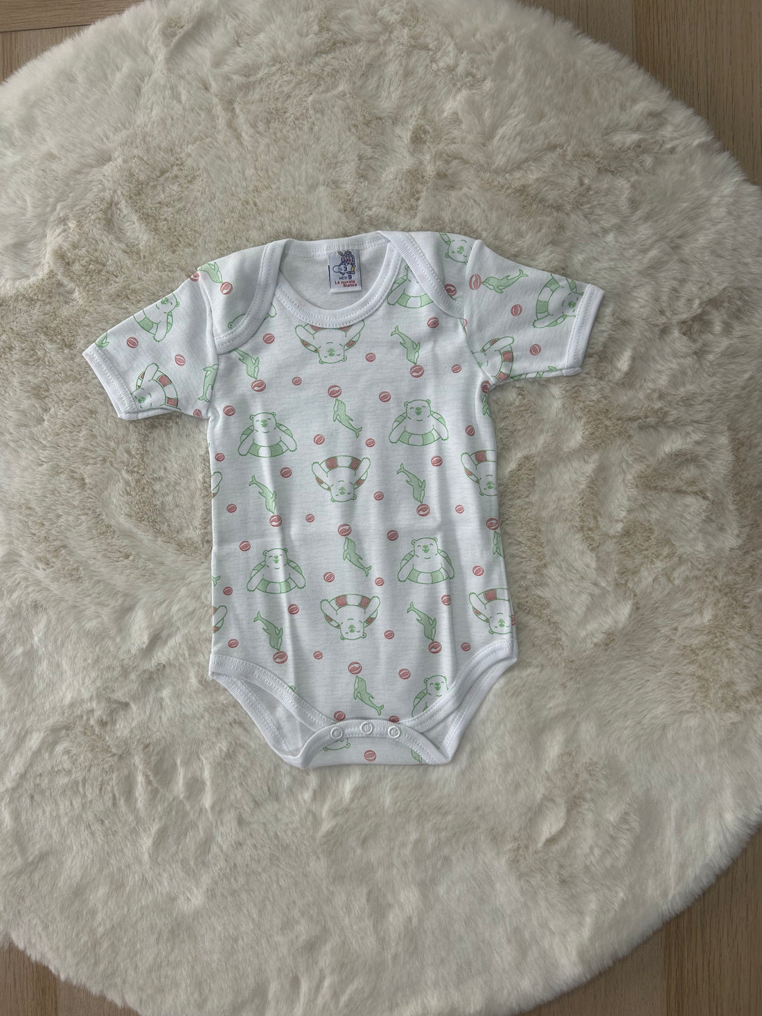 BODY NEONATO NUVOLA BIANCA STAMPATO
