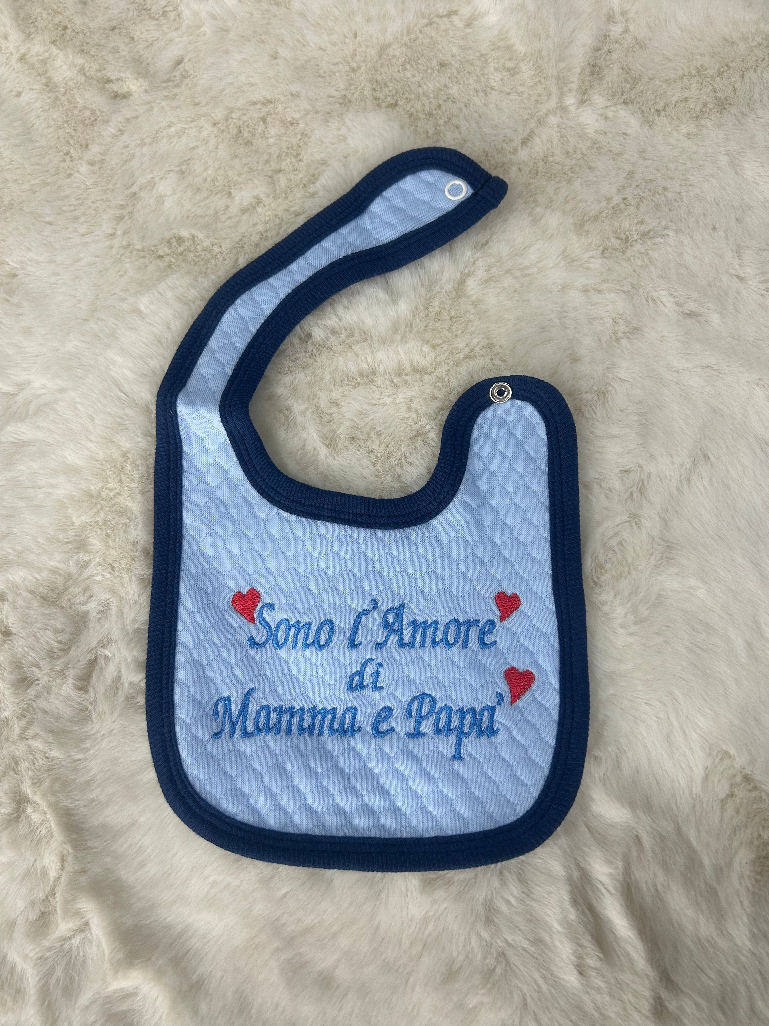 BAVETTA NEONATO MAMMA E PAPA'