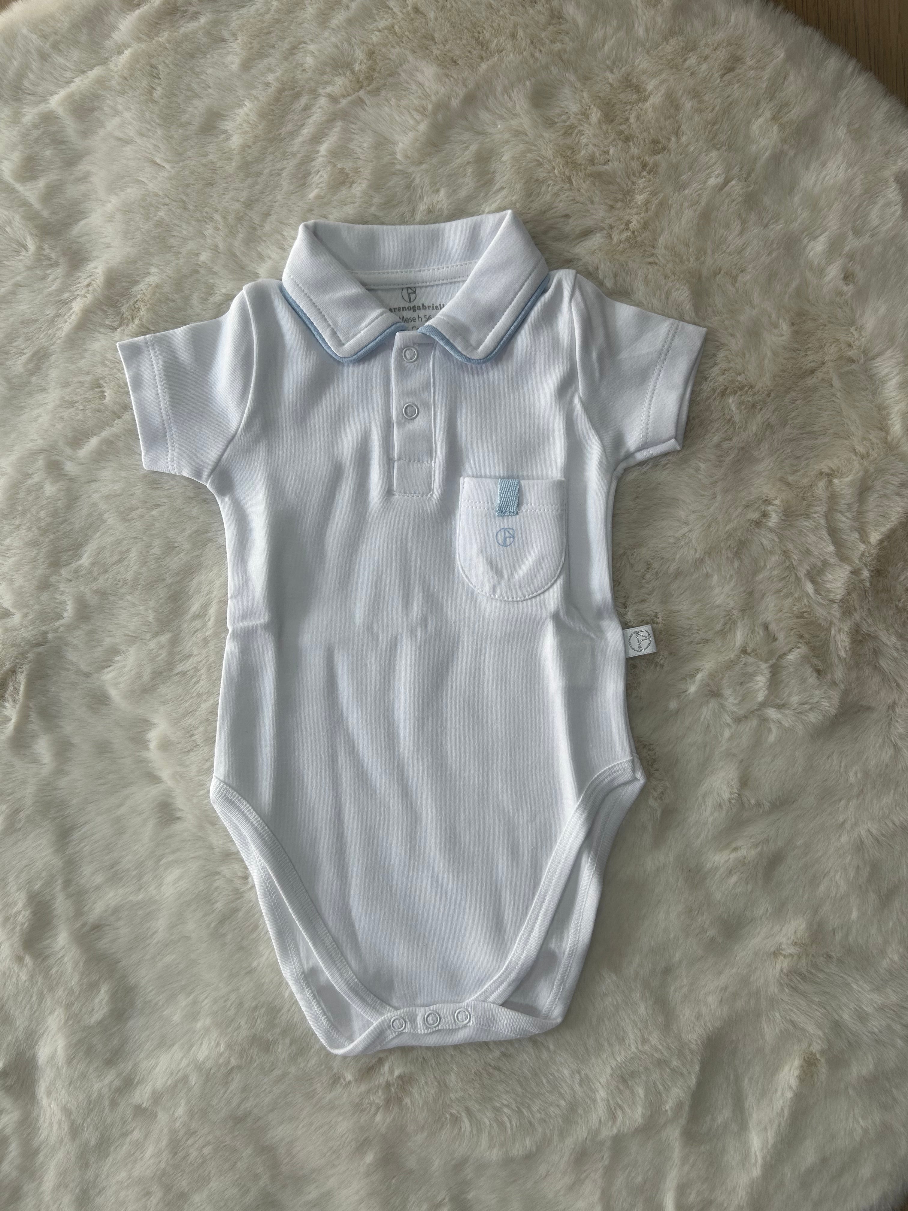 BODY NEONATO COTONE POLO