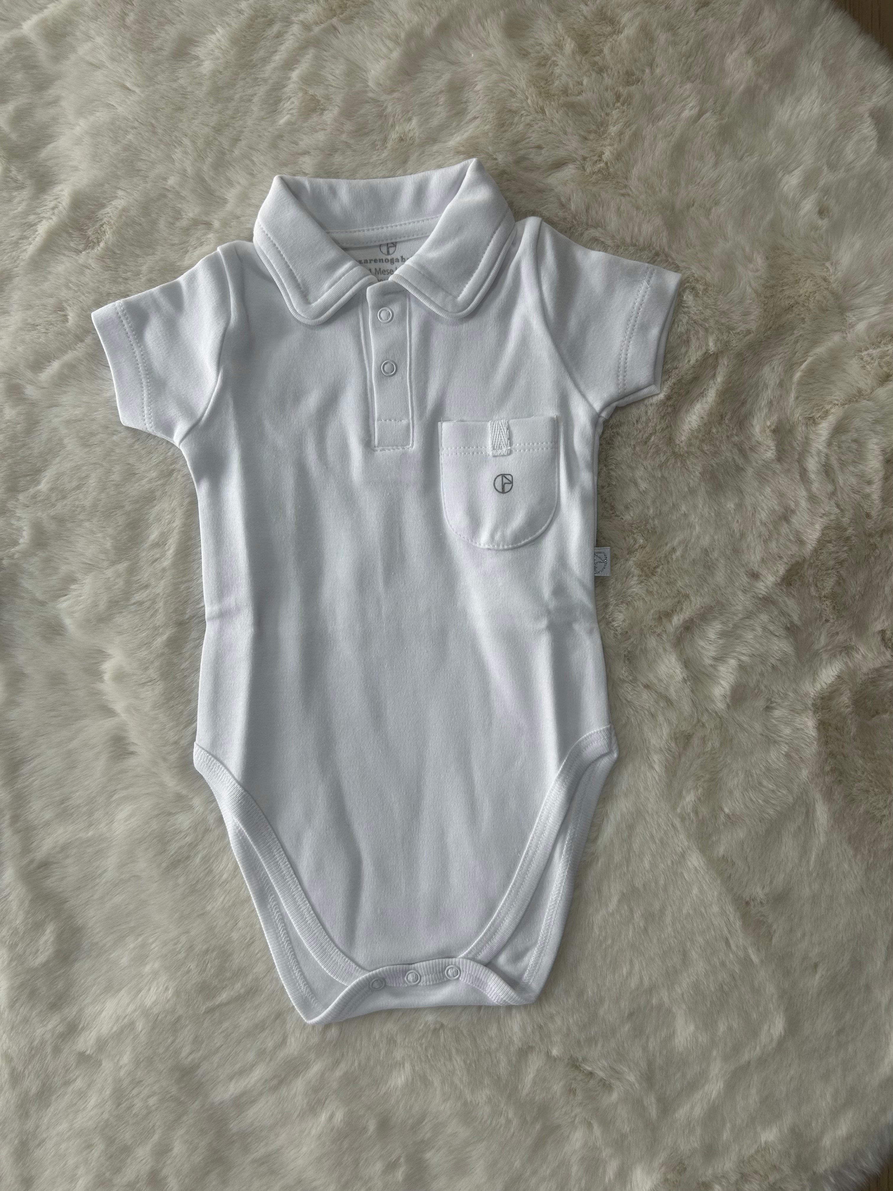 BODY NEONATO COTONE POLO