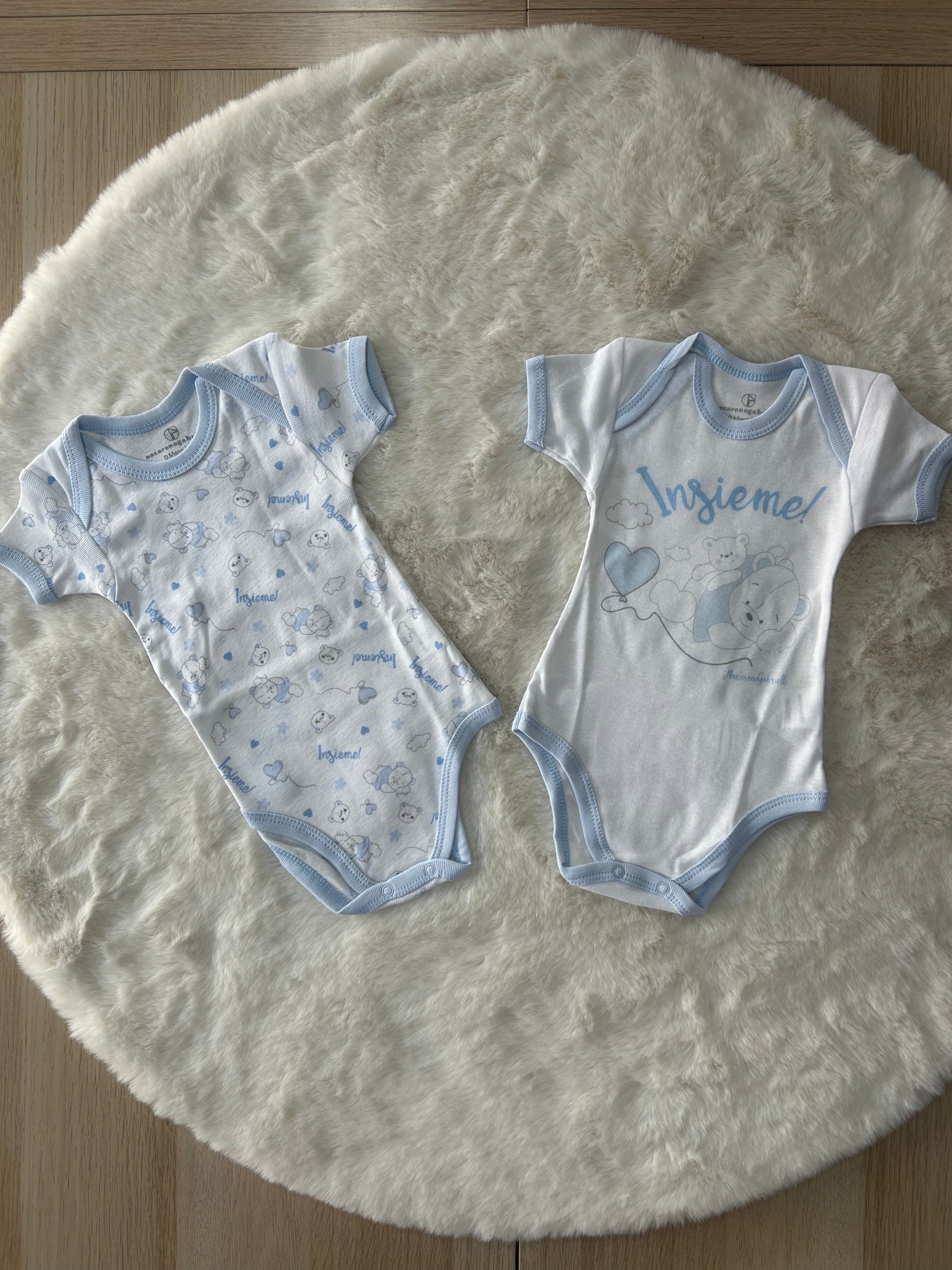 BODY NEONATO COTONE CELESTE