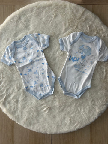 BODY NEONATO COTONE CELESTE