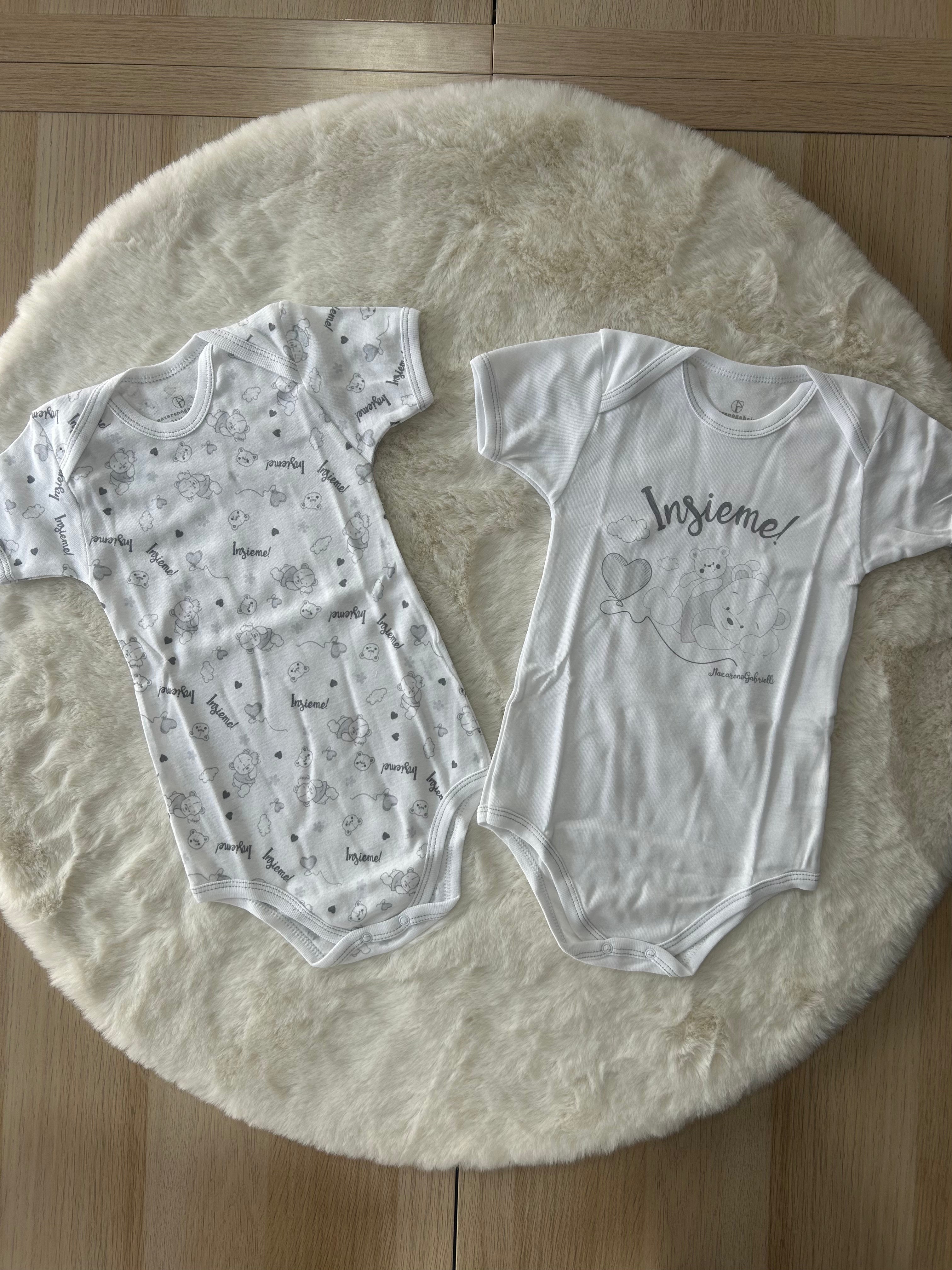 BODY NEONATO COTONE GRIGIO