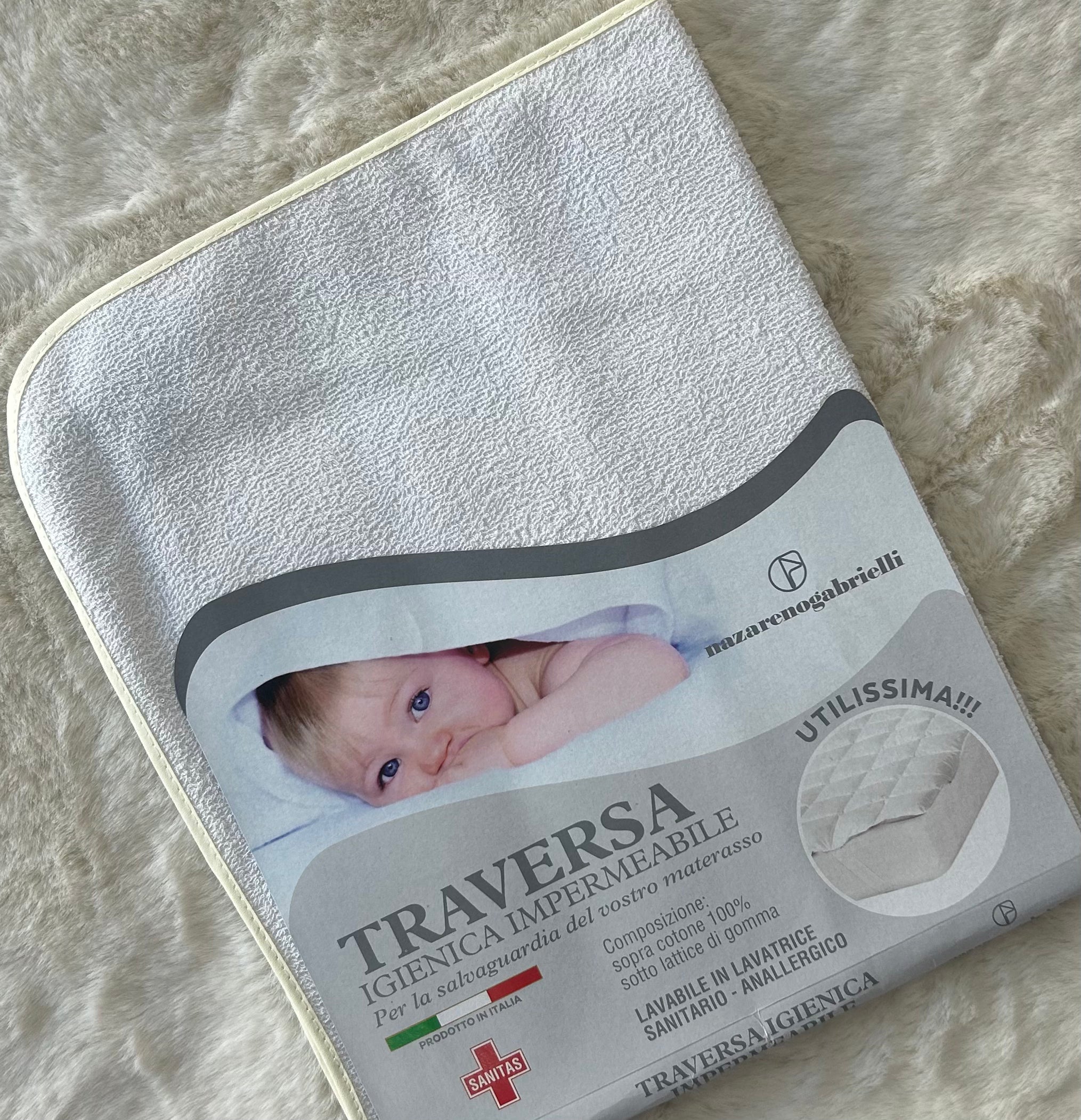 LENZUOLO NEONATO TRAVERSA IN SPUGNA 40x70cm