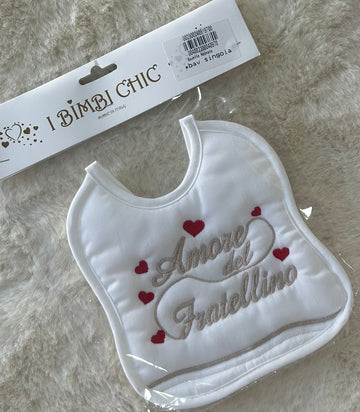 BAVETTA NEONATA ARTIGIANALE MADE IN ITALY