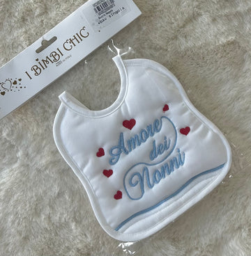 BAVETTA NEONATO ARTIGIANALE MADE IN ITALY