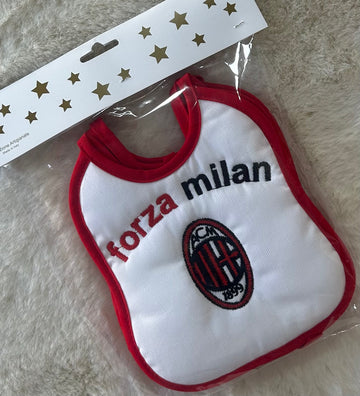 PACCO BAVETTA ARTIGIANALE  NEONATO FORZA MILAN
