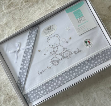 SET LENZUOLO NEONATA LETTINO PURO COTONE MIO PICCOLO