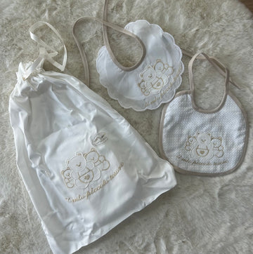 SET 3 ACCESSORI NEONATA MADE IN ITALY